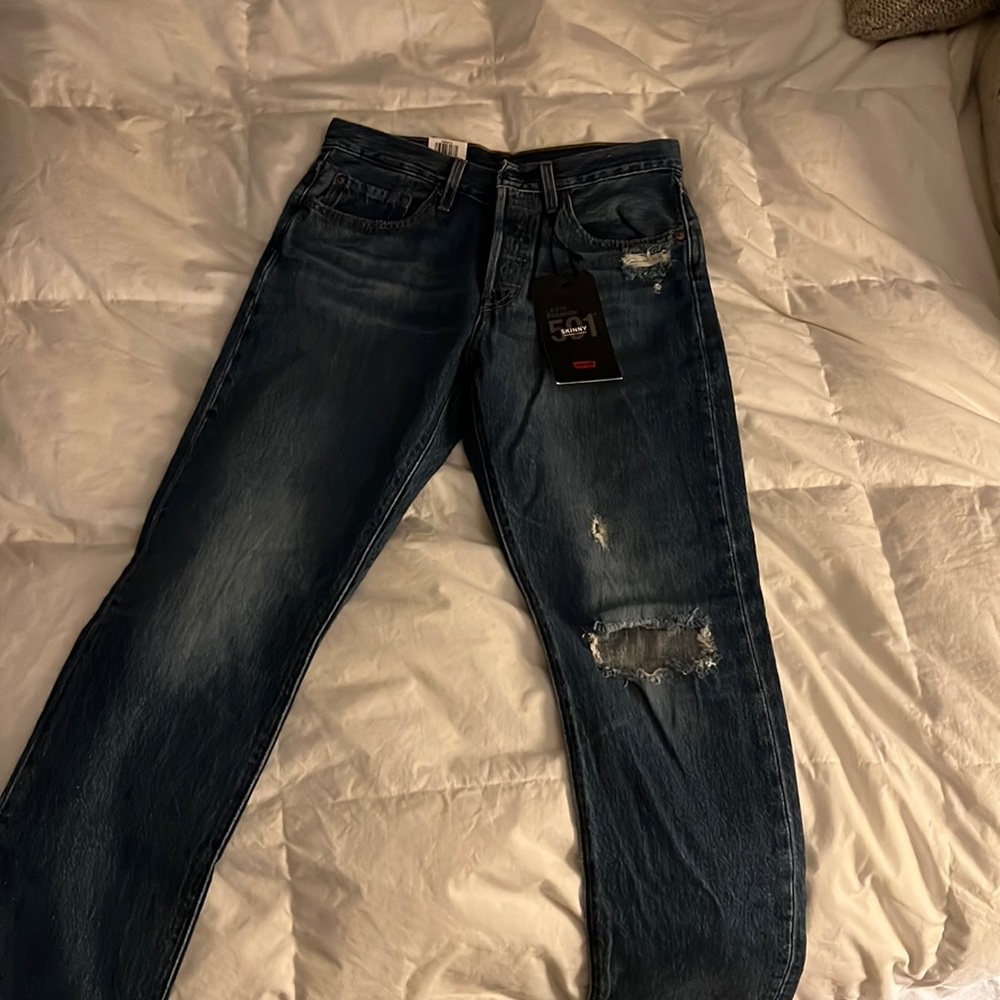 Levi 501 skinny jeans (woman’s 27x28)